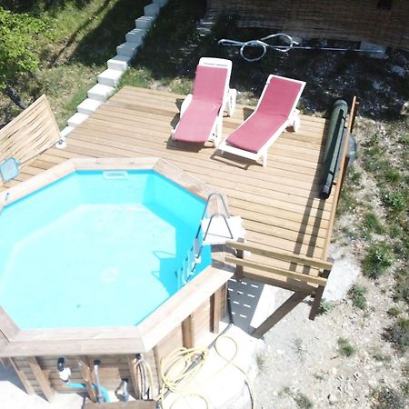 Chalet Sur Pilotis Avec Piscine Privee Luceram Экстерьер фото