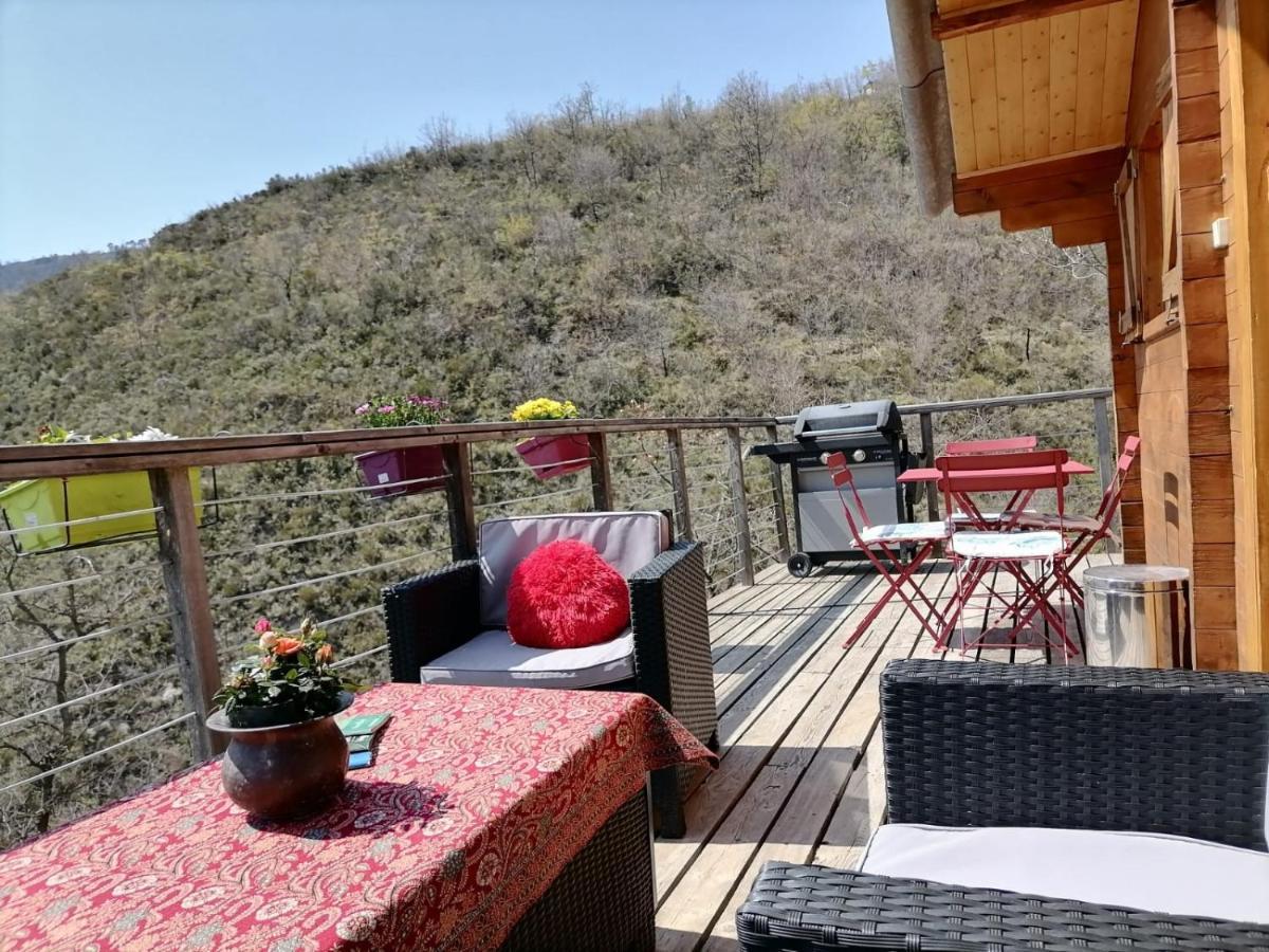 Chalet Sur Pilotis Avec Piscine Privee Luceram Экстерьер фото